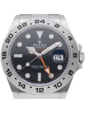 Rolex Watch SS Black